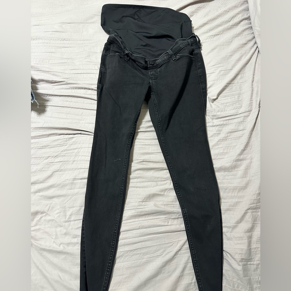 Abercrombie & Fitch Black Skinny Maternity Jeans